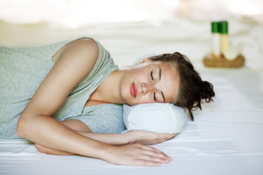 Woman Sleeping in a Spa